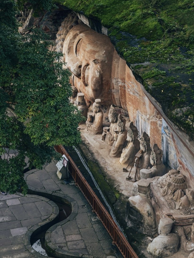 Dazu Rock Carvings heritage detail