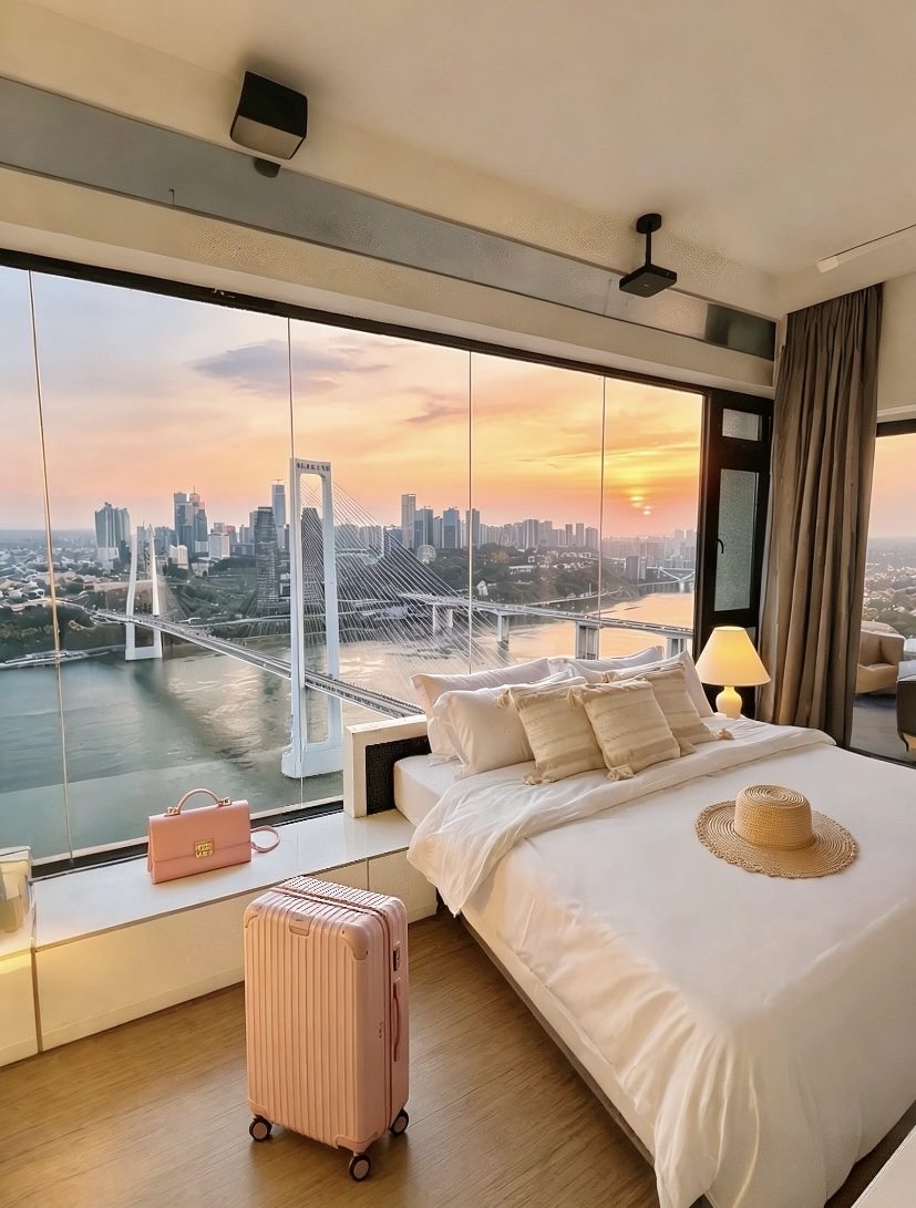 Premium river-view hotel room in Chongqing