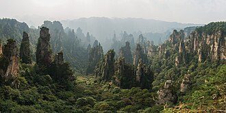 Zhangjiajie sandstone peaks